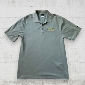 Baylor Bears Polo Shirt Mens M Green NCAA Football Nike Dri Fit Golf
